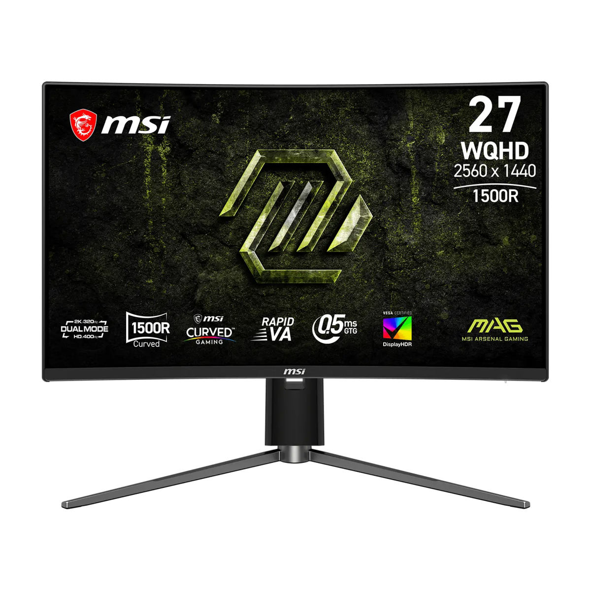 Monitor MSI MAG 274CQPDF X32 27 WQHD Rapid VA 320Hz curvo gaming