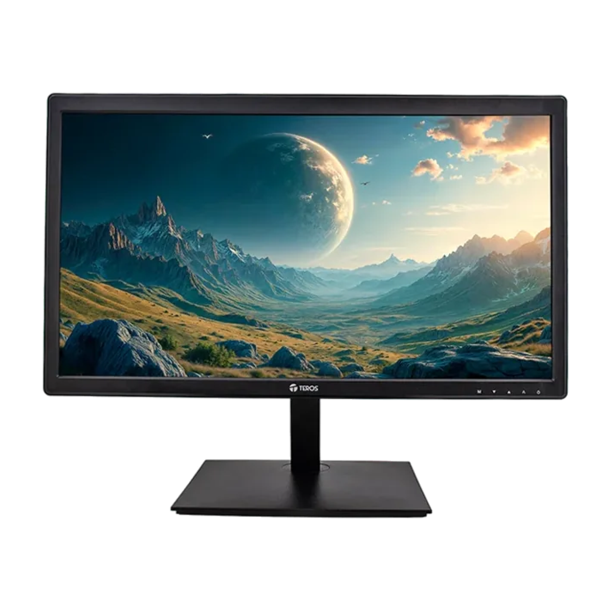 Monitor plano TEROS TE-1916S, 19.5" HD TN, 75Hz, 5ms, HDMI, VGA, Audio out, Parlantes