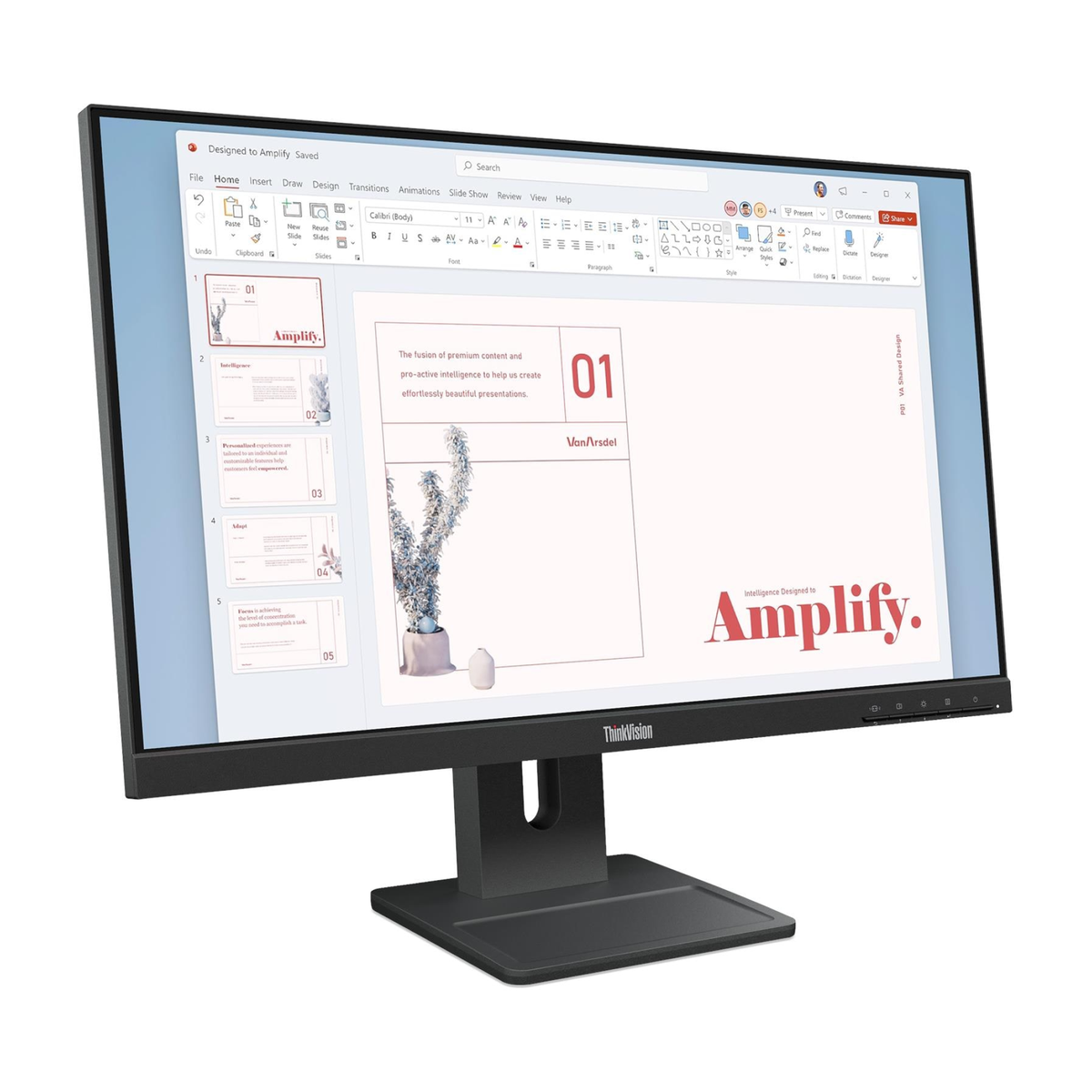 Monitor Plano Lenovo ThinkVision E24-40, 23.8" WLED FHD IPS/HDMI/DP/VGA/Parlantes (2Wx2)