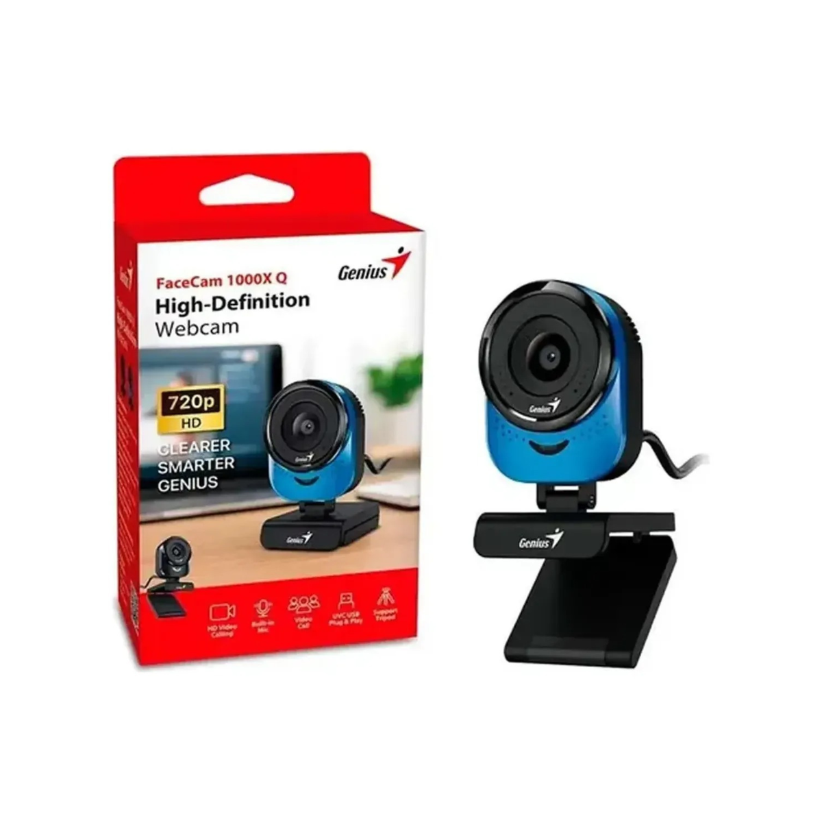 Webcam Genius FaceCam 1000X HD 720p 30FPS con Micrófono USB