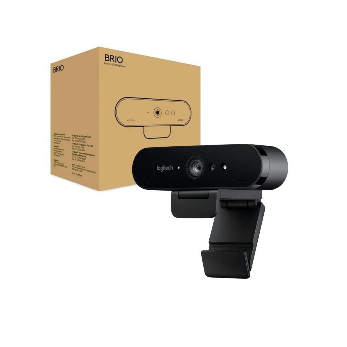Webcam Logitech Brio 4K Ultra HD 13MP 90FPS Zoom 5X