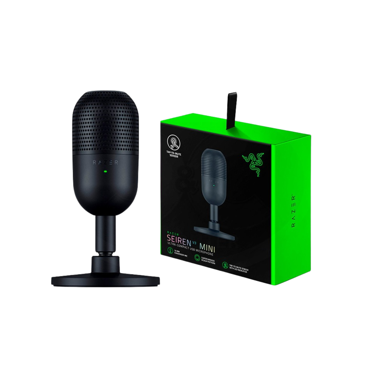 Micrófono Razer Seiren V3 Mini USB Supercardioide Streaming Black
