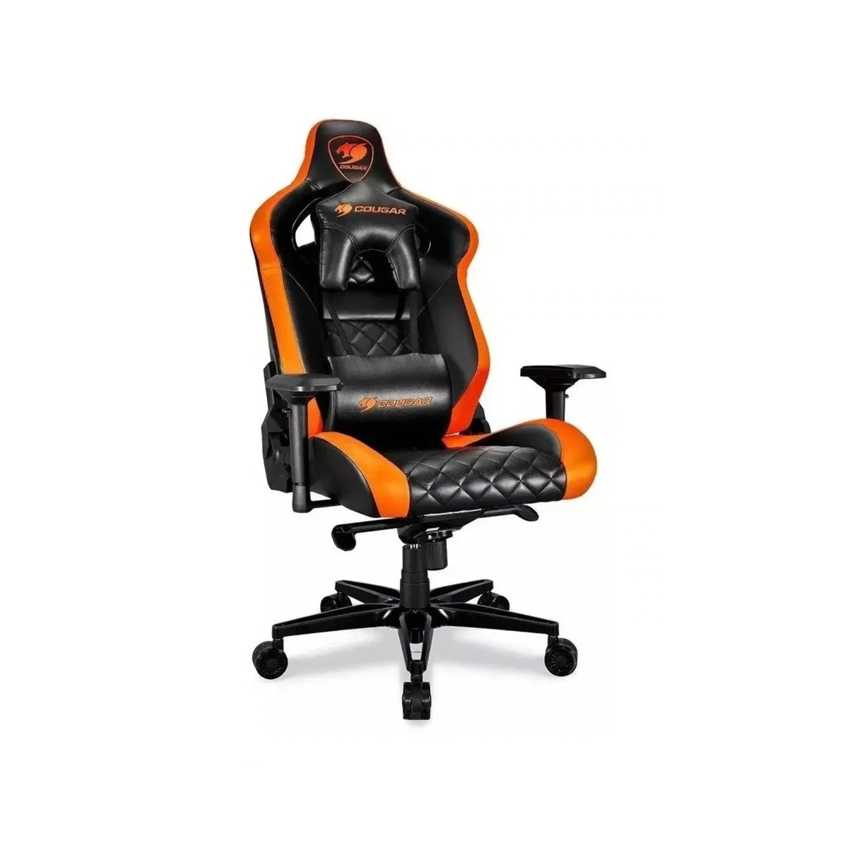 Silla Gamer COUGAR Armor Titan Black/Orange Ergonómica Reclinable 4D