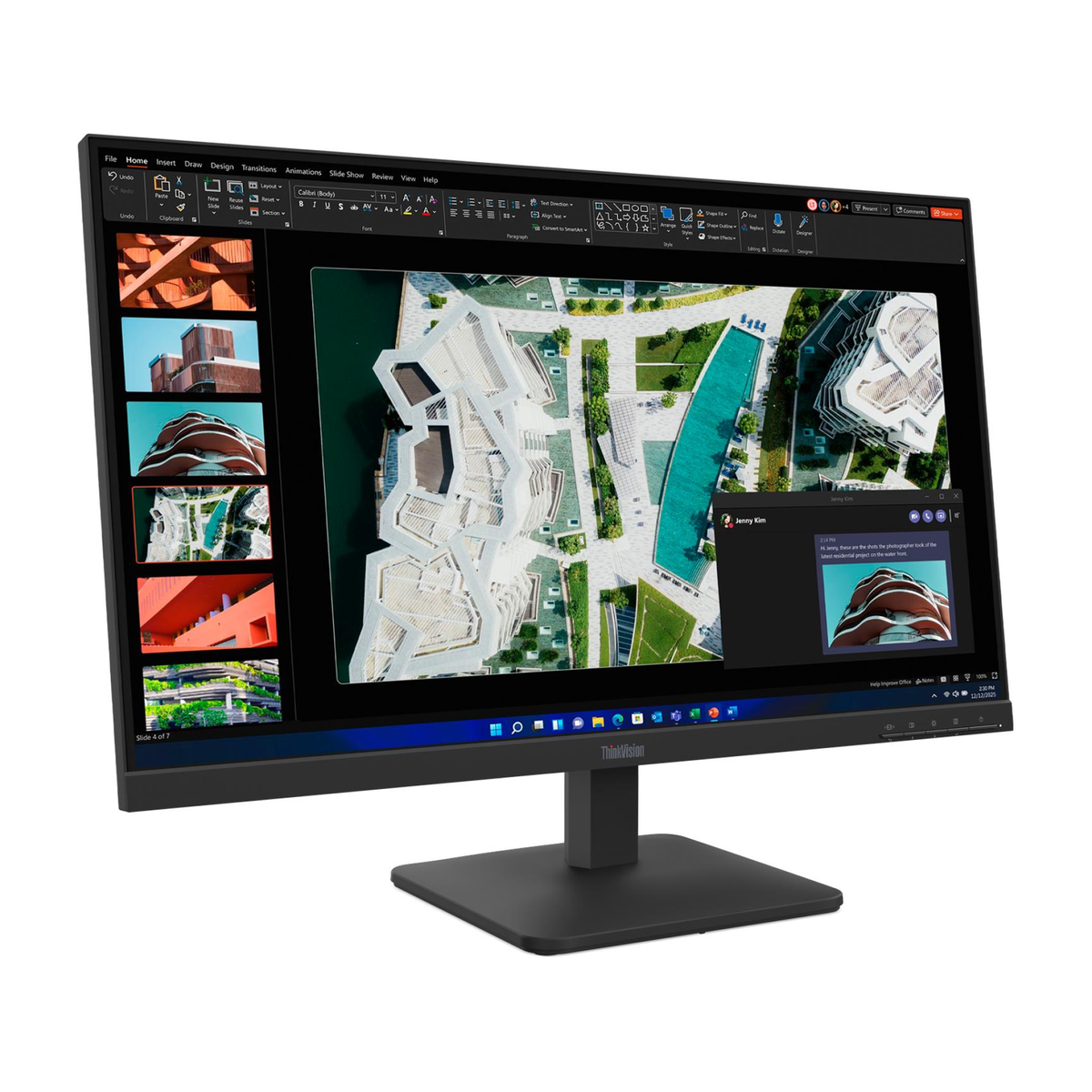 Monitor Plano Lenovo ThinkVision S27-4e, 27" WLED/FHD/IPS/HDMI/VGA