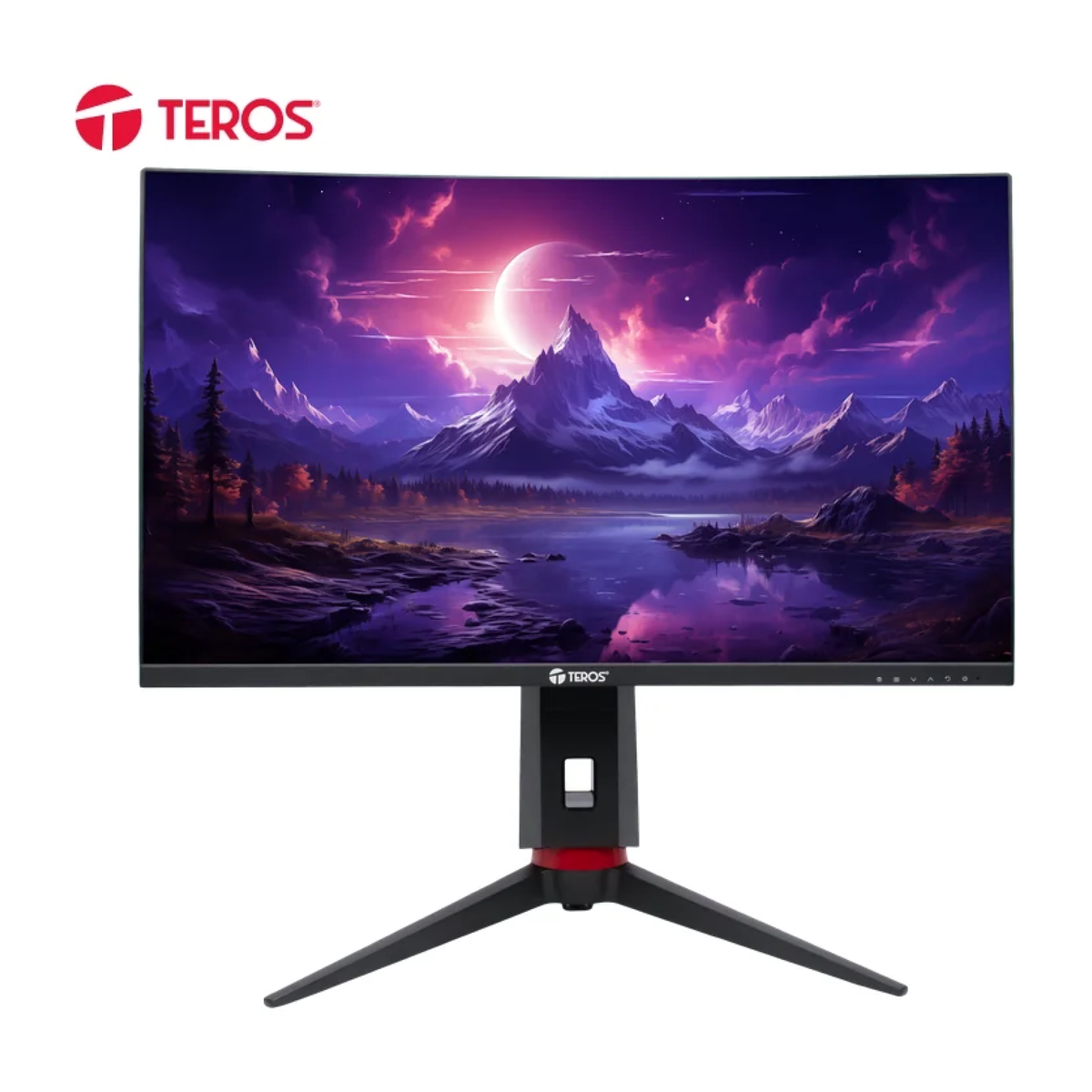 Monitor curvo gaming TEROS TE-2772G, 27" FHD VA, 240Hz, 1ms, HDMI, DP, Audio out