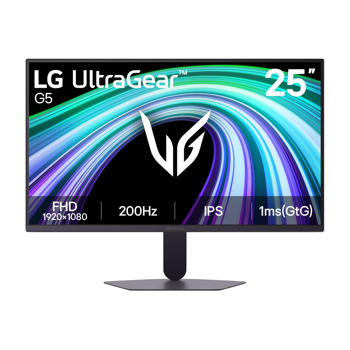 Monitor LG UltraGear G5 25G523B, 24.5”/FHD/IPS/200Hz/HDMI/DP/Salida_auriculares (3.5mm)