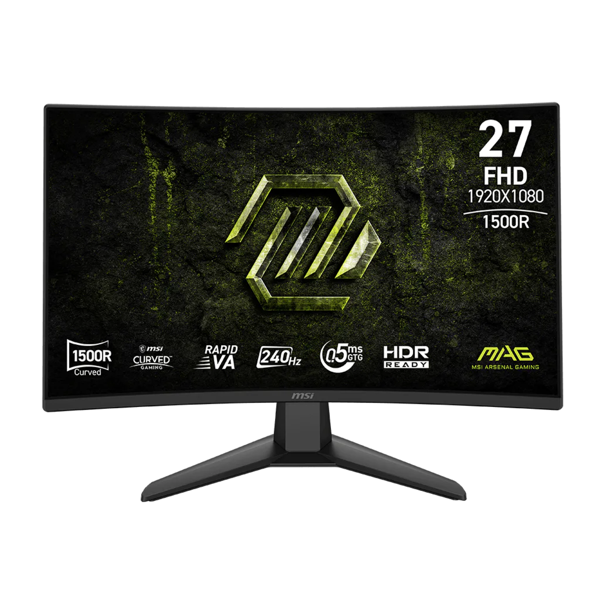 Monitor Curvo Gamer MSI MAG 274CFX24, 27" FHD, 240HZ, 0.5MS, HDMI, DP, Headphone-out