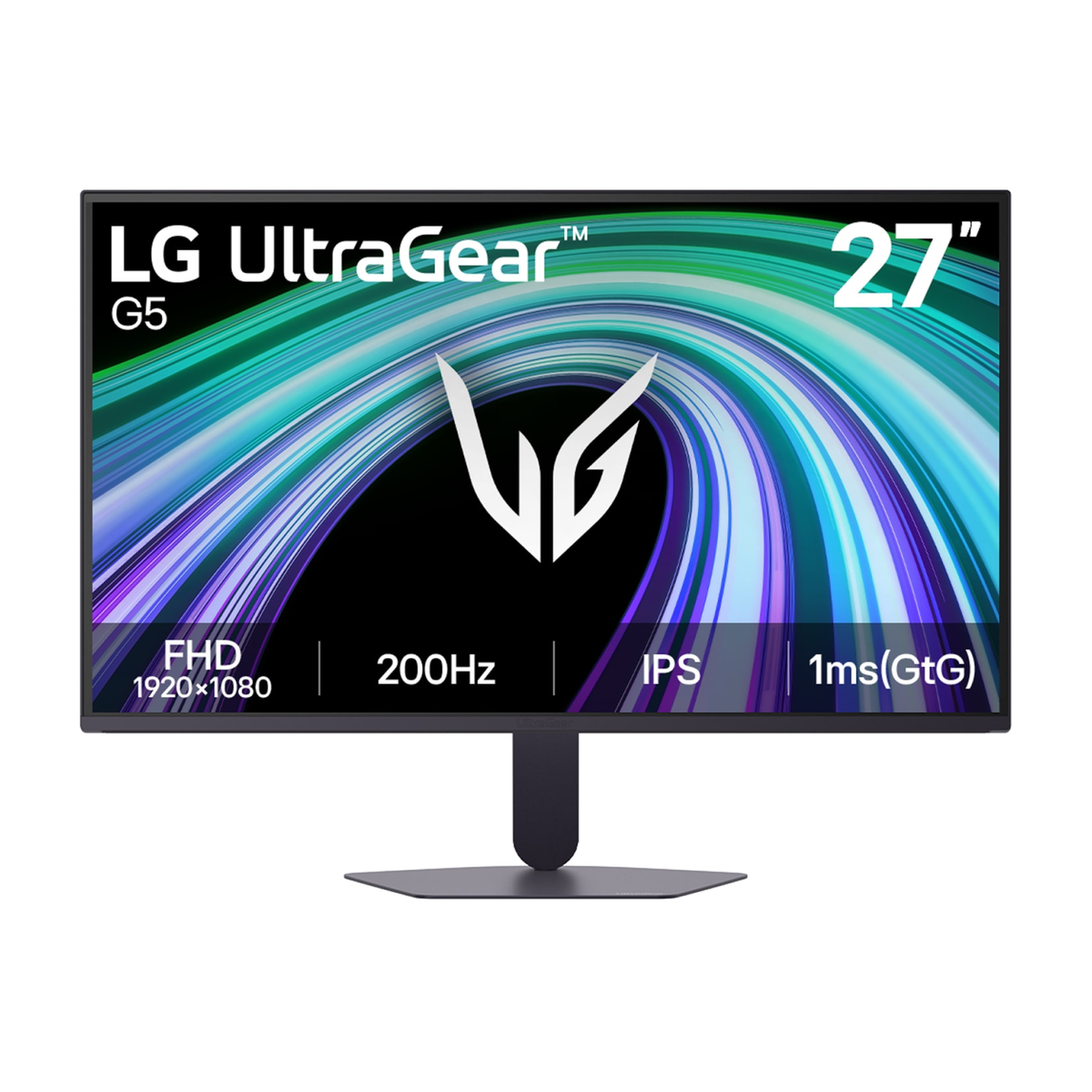 Monitor LG Gaming UltraGear G5, 27”/FHD/IPS/200Hz/HDMIx2/DP/Salida_auriculares (3-Polos)