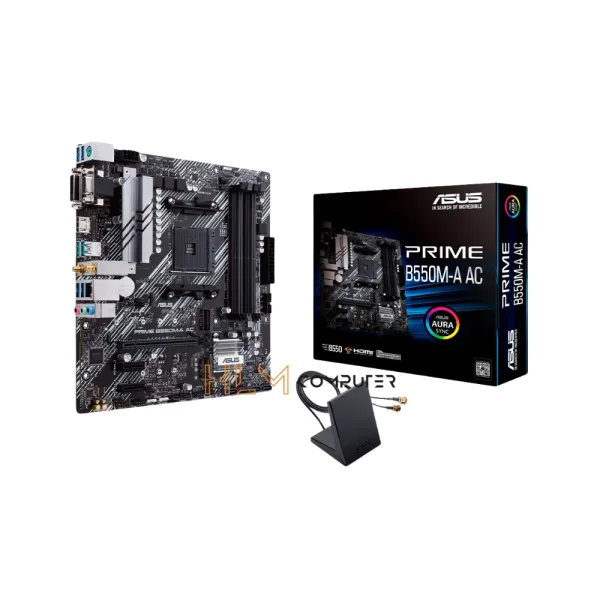 MotherBoard Asus Prime B550M-A Ac Am4 B550 Ddr4